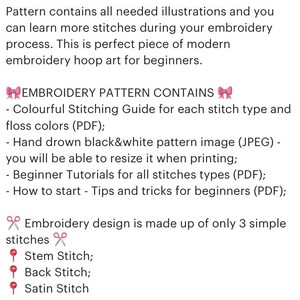 Green Leaves Hand Embroidery Pattern | Digital Download PDF | Contains ...