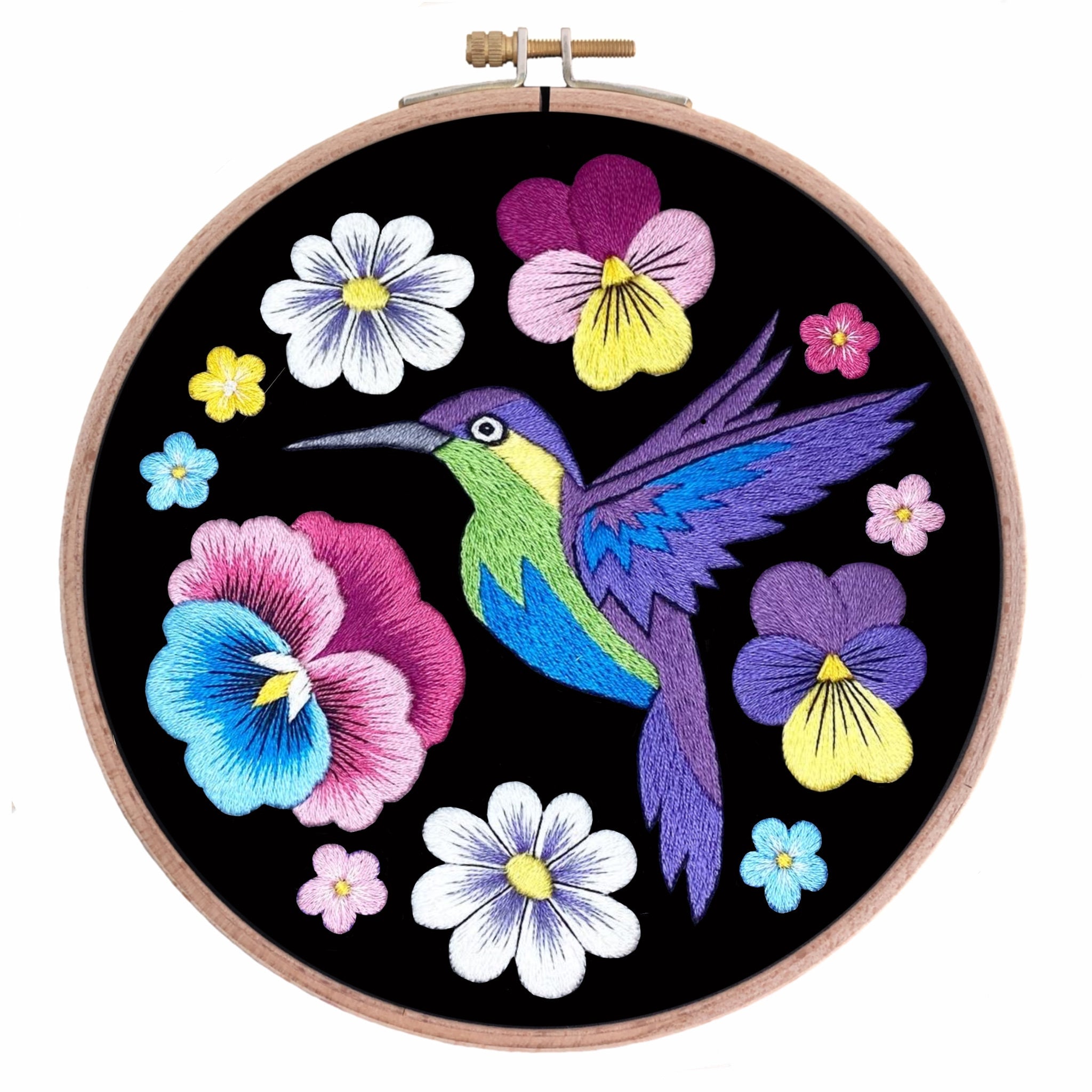 Hand Embroidery Pattern for Patches and Brooches Hummingbird - Etsy