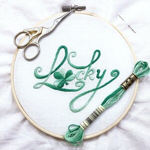 Lucky Hand Embroidery Pattern | Digital Download PDF | Contains Detailed Tutorials for Beginners