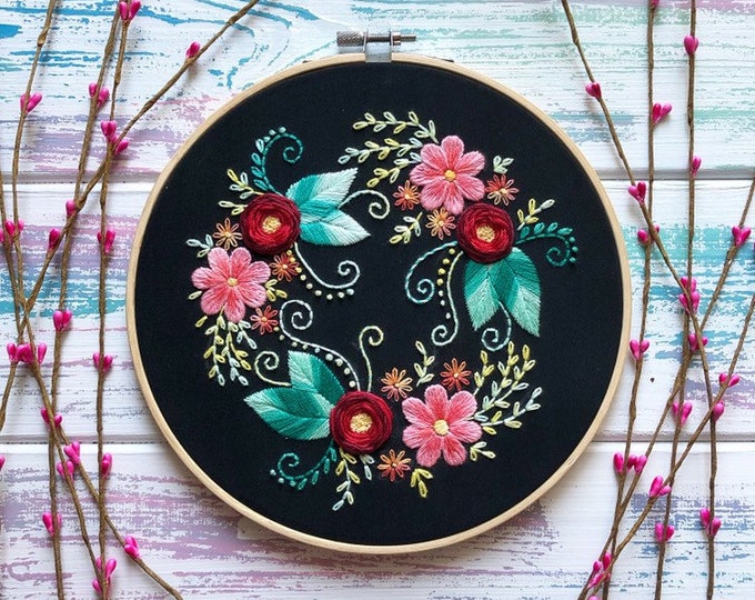 Hand Embroidery Pattern | Lavender | Digital Download PDF + Detailed ...