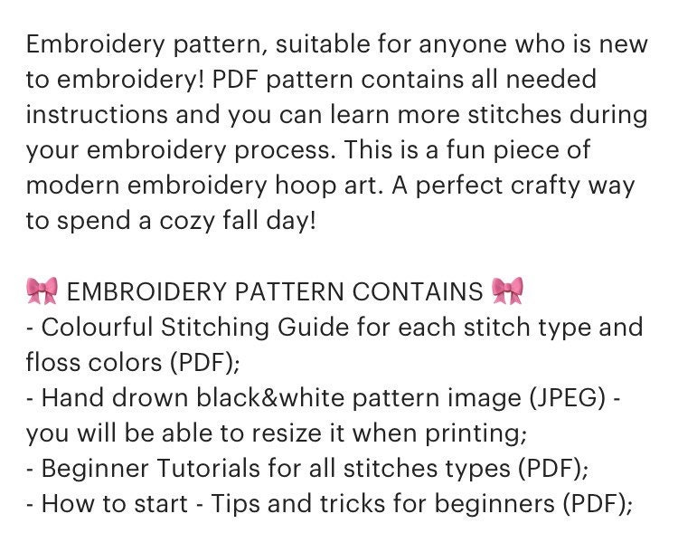 Spring Flower Wreath Hand Embroidery Pattern | Digital Download PDF ...