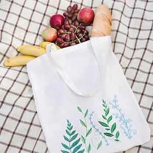 Green Leaves Hand Embroidery Pattern | Digital Download PDF | Contains ...