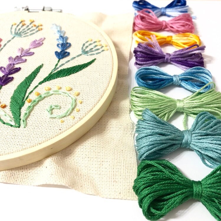Wildflowers Hand Embroidery Pattern | Digital Download PDF | Contains ...