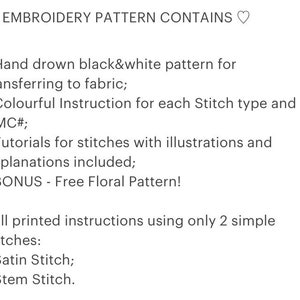 Red Peony Hand Embroidery Pattern Digital Download PDF - Etsy