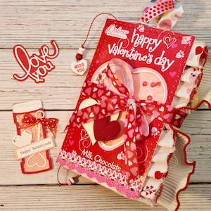 Valentine Candy Box Shaker Junk Journal #1/Valentine's Day/Handmade Gift/Gift for Her