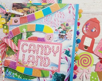 Candyland Junk Journal #2 /Board Game Junk Journal/Handmade Gift/ Childhood Journal