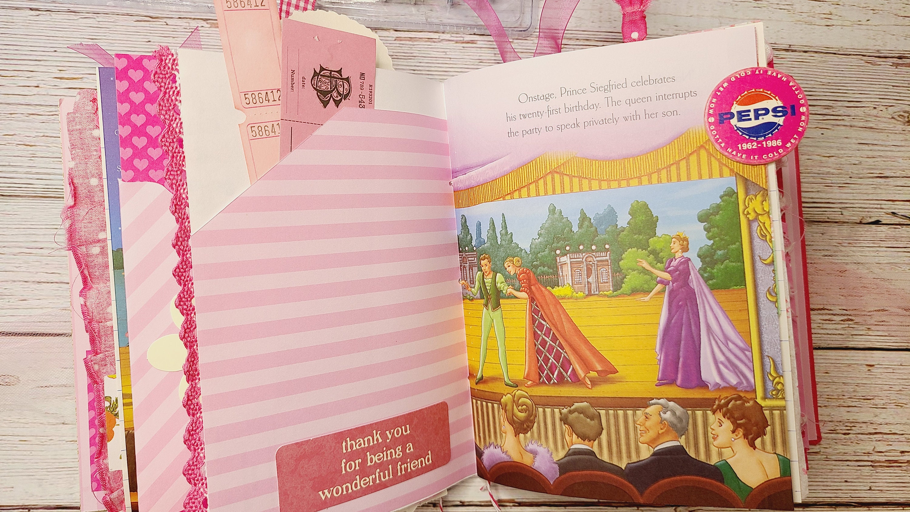 Barbie Junk Journal 1/barbie Swan Lake/handmade Gift/ Little Golden Book/gift for Her - Etsy
