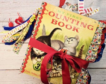 Back to School Junk Journal: Handmade "My First Counting Book" Keepsake