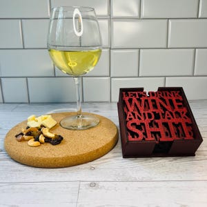Wine Themed Drink Coasters