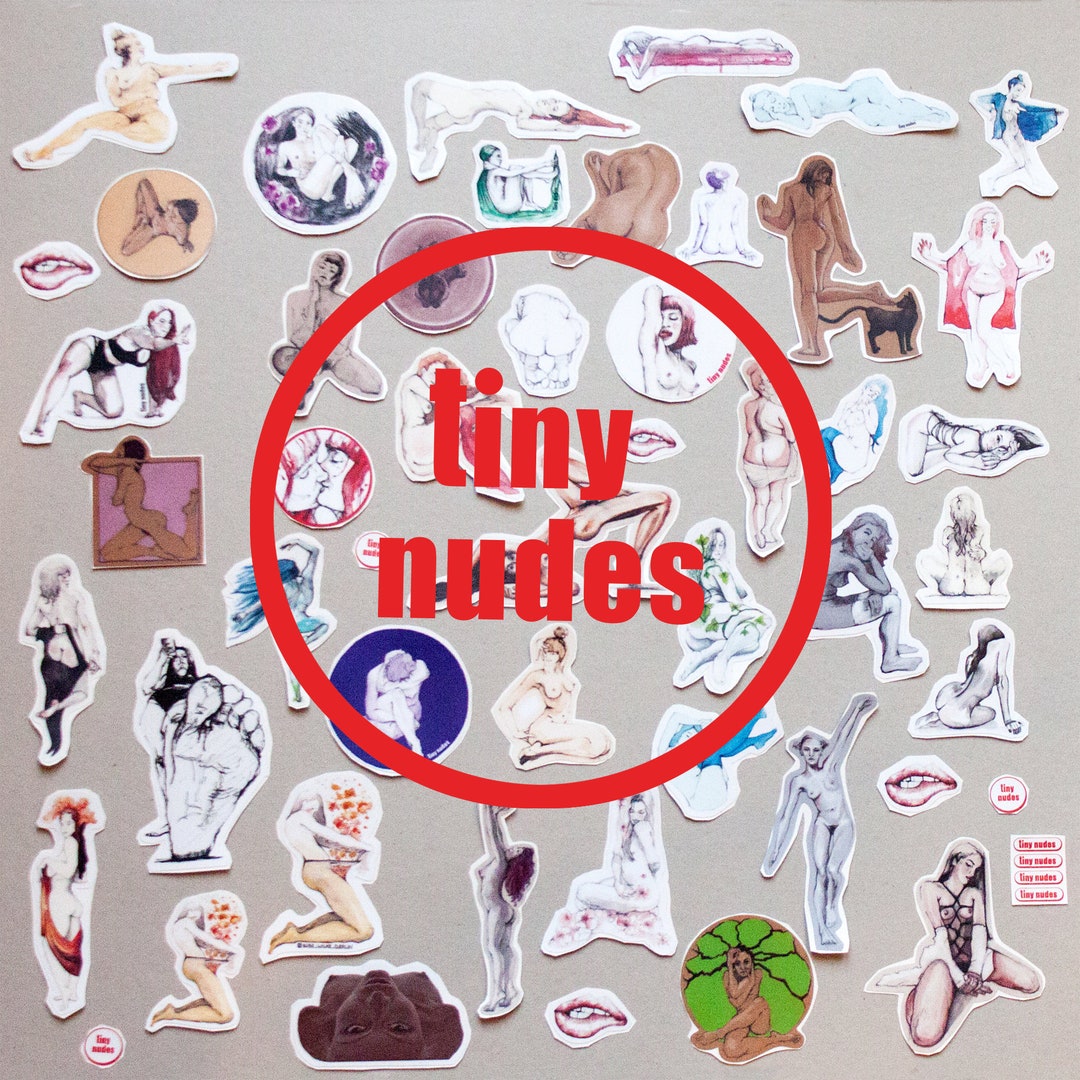 3 Stickers tiny Nudes 2023 Sensual Sticker High - Etsy
