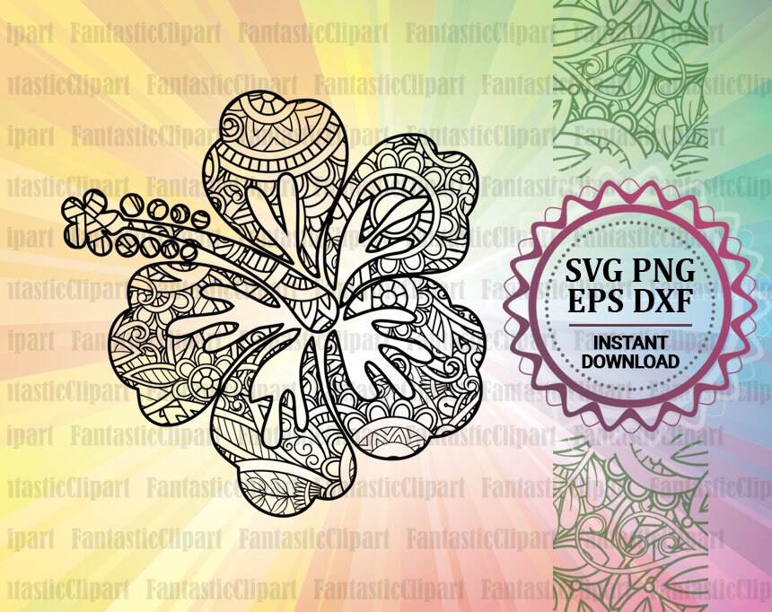 Moana Flower Svg Moana Flower Cut Files Tropical Flower Svg | Etsy