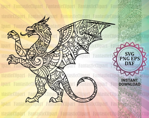 Download Dragon 3D Mandala Svg Free - Layered SVG Cut File