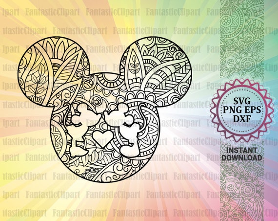 Download Mickey Head Svg Mickey Mandala Svg Mickey Head Cut Files Etsy