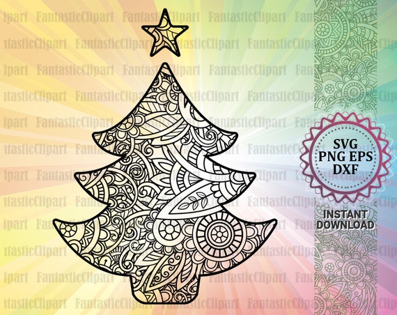 Download Christmas Tree Svg Christmas Tree Mandala Svg Christmas Tree Etsy