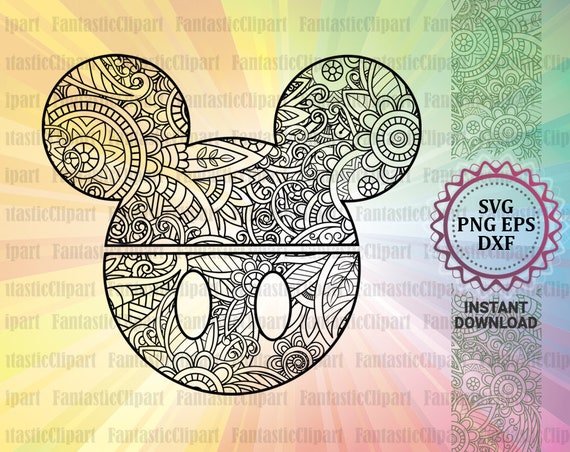 Download Mickey Mouse Mandala Svg Mickey Mouse Cut File Mickey Mouse Etsy