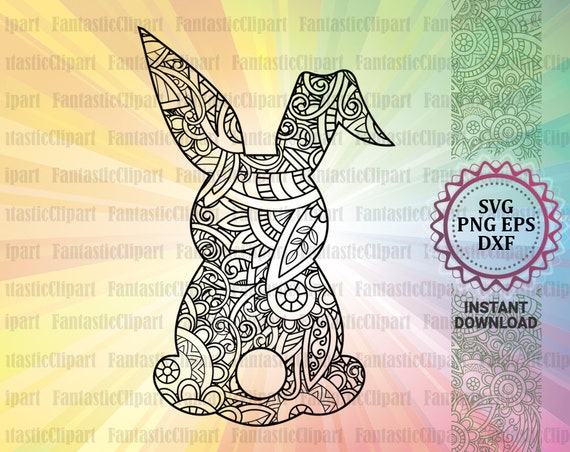 Download Easter Bunny Svg Easter Bunny Clipart Cricut Easter Bunny Decal Easter Bunny Tshirt Design Mandala Svg