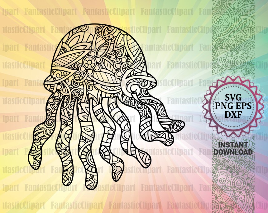 Free Free Jellyfish Mandala Svg Free 434 SVG PNG EPS DXF File