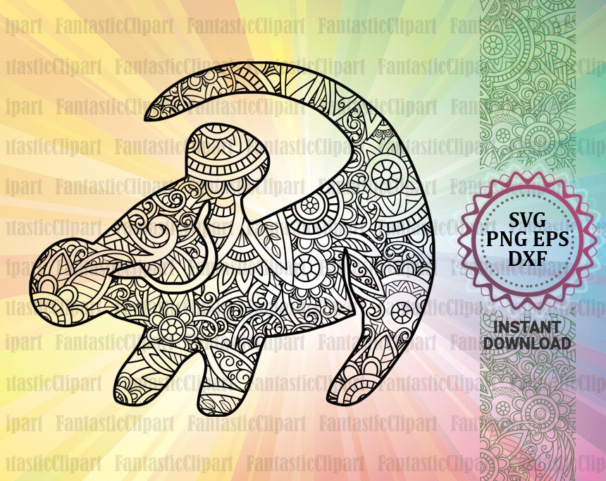Download Lion King Svg Simba Mandala Svg Simba Svg Simba Decal Etsy