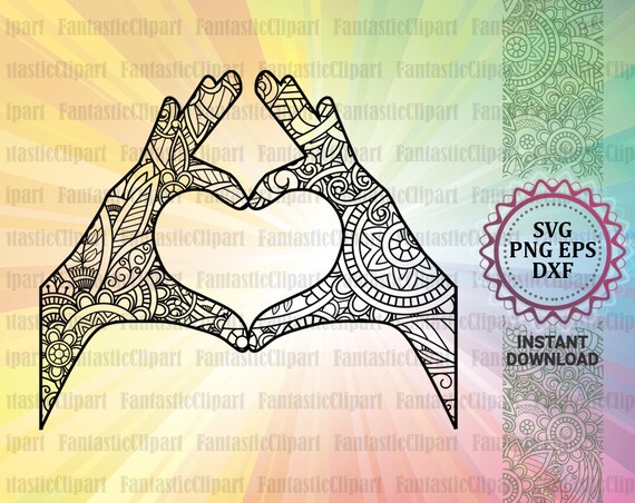 Download Heart Svg Heart Mandala Svg Heart Svg Cut File Heart Hand Etsy