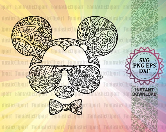 Download Mickey Mouse Sunglasses Svg Mickey Mouse Head Svg Mickey Etsy