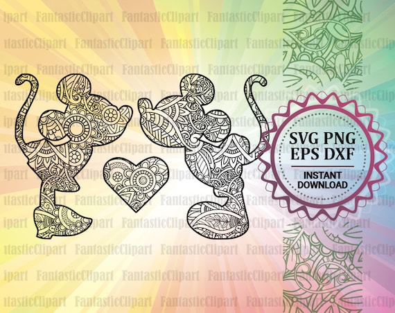 Download Mickey Mouse Svg Disney Mandala Svg Disney Zentangle Svg Etsy