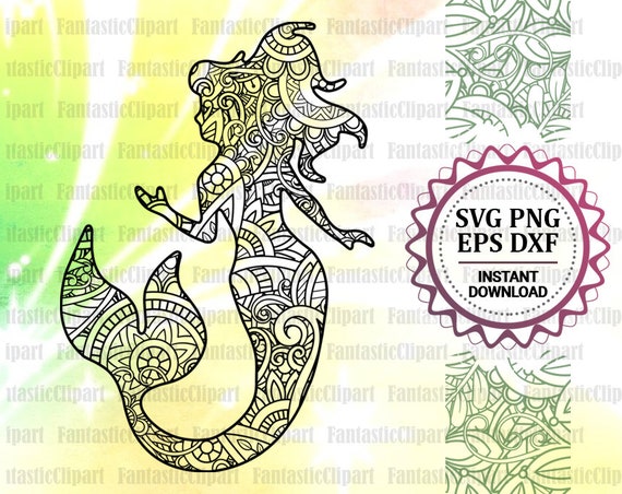 Download Mermaid Mandala Svg Mermaid Svg Designs Mermaid Svg Cut Etsy