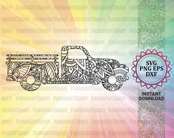 Download Truck Svg Truck Mandala Svg Truck Clipart Farm Truck Svg Etsy