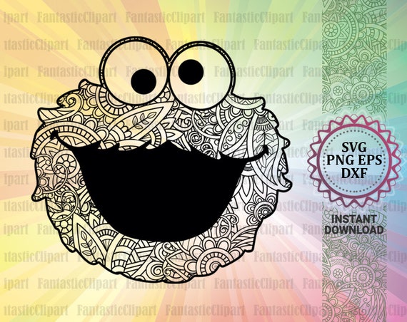 Download Cookie Monster Svg Cookie Monster 1st Birthday Cookie Etsy