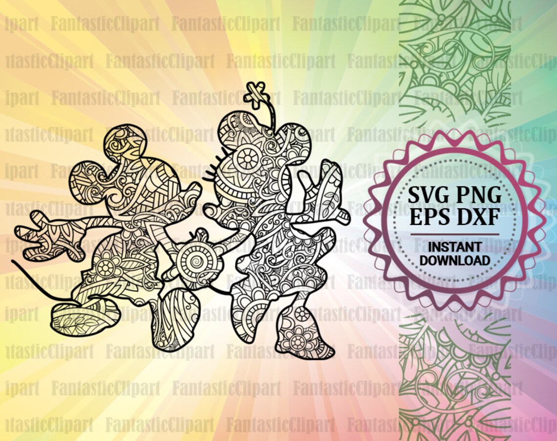 Mickey Mouse Svg Mickey Mouse Cricut Disney Zentangle Svg ...