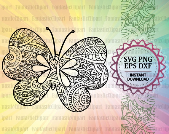 Download Butterfly Svg Butterfly Mandala Svg Butterfly Zentangle Svg Etsy