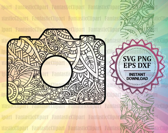 Download Camera Svg Design Camera Mandala Svg Camera Zentangle Etsy