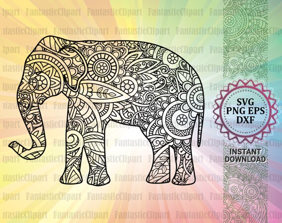 Download Elephant Mandala Svg For Cricut Elephant Mandala Decal Etsy