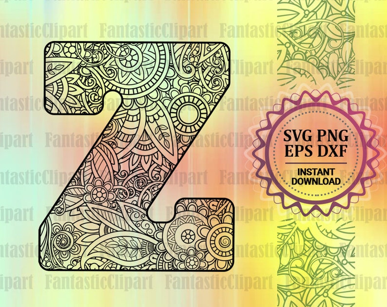 Letter Z Svg Letter Z Decor Alphabet Svg Files Alphabet Etsy