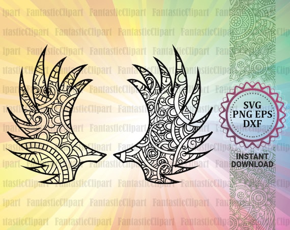 Download Wings Svg Wings Clipart Angel Wings Svg Wings Mandala Svg Etsy