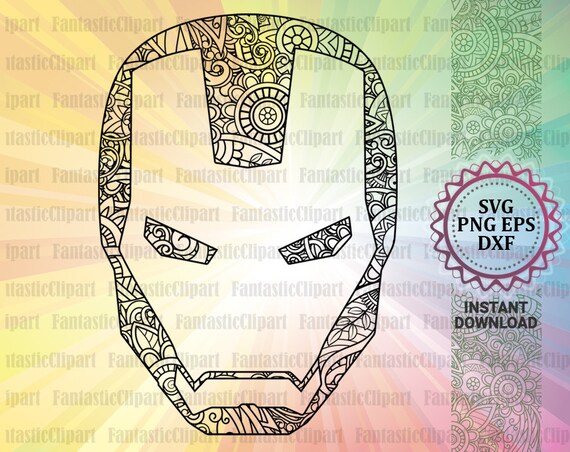 Download Iron Man Svg Iron Man Decal Iron Man Mandala Art Iron Man Etsy
