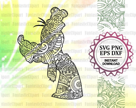 Download Goofy Svg Files Goofy Silhouette Svg Goofy Mandala Svg Etsy