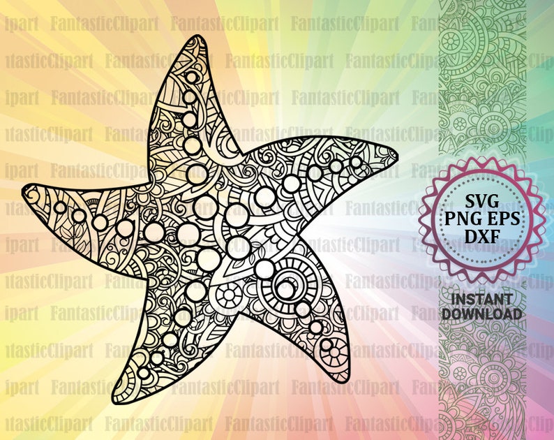 Download Starfish Svg Starfish Mandala Art Starfish Clipart ...