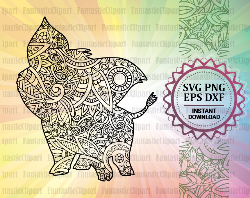 Pua Svg Pua Silhouette Pua Pig Decal Moana Coloring Book Etsy