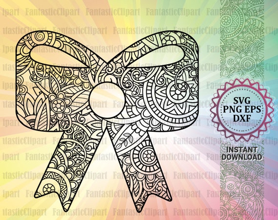 Download Bow Svg Christmas Bow Svg Bow Mandala Svg Bow Clipart Bow Etsy