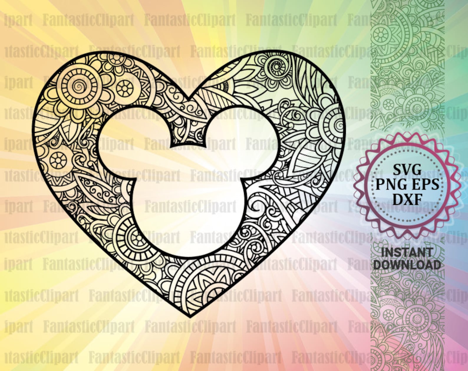 Mickey Heart Svg Mickey Mouse Head Svg Mickey Mouse Cutting | Etsy