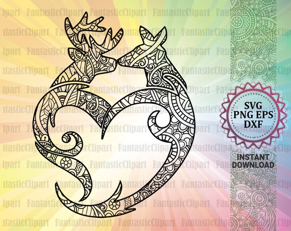 Download Deer Heart Svg Deer Head Svg Deer Head Clipart Deer Head Etsy