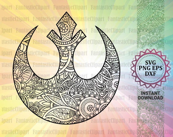 Rebel Alliance Svg Rebel Alliance Mandala Svg Rebel Alliance Etsy