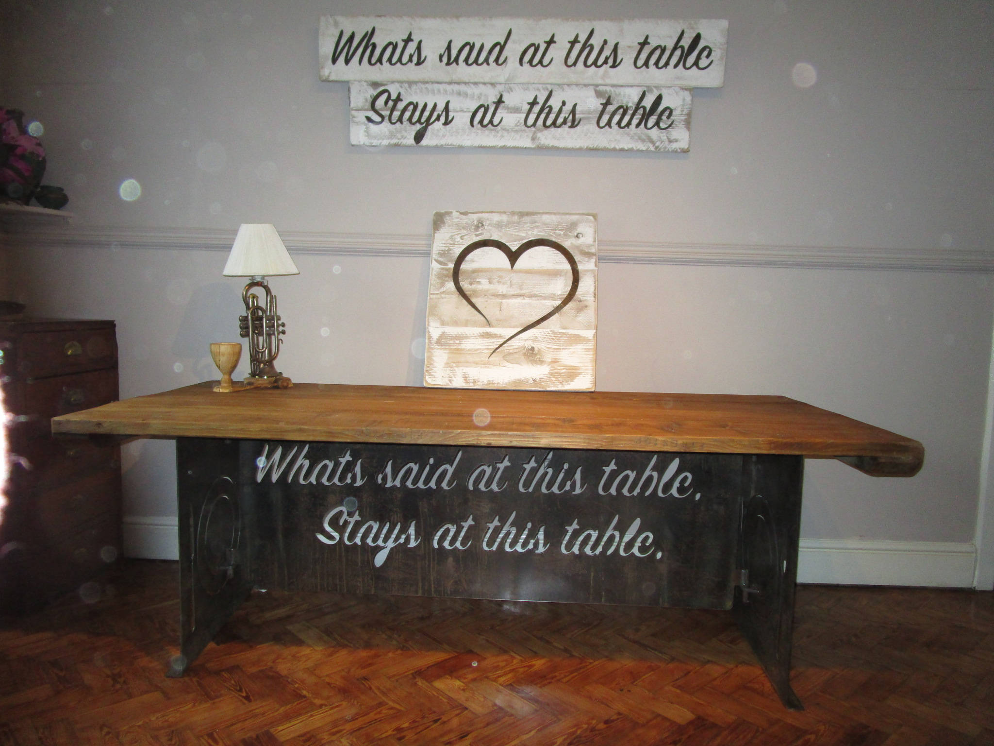 Mesa de cocina industrial Mesa de comedor Hecho a medida | Etsy