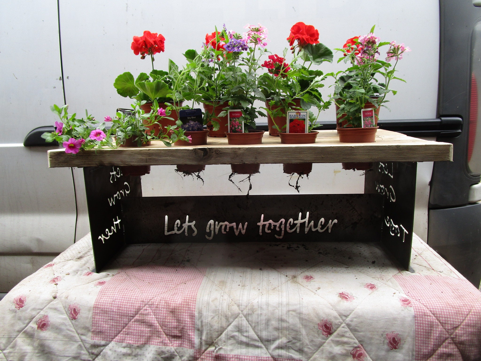 Potting Bench Planter Pot Holder Potting Table Pot Etsy