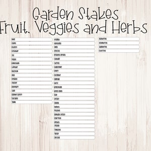 Download DIGITALE Solo Garden Stakes Frutta Verdura Erbe