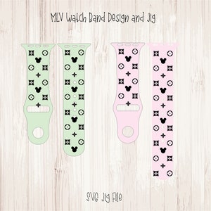 MLV Watch Band Design Travel SVG File Silicon Watch Band Design
