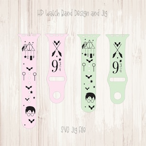 HP Watch Band Design Travel SVG File Silicon Watch Band Design