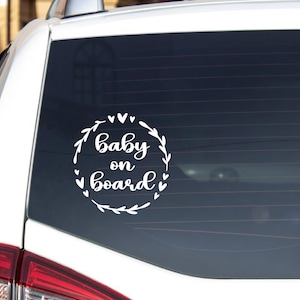 Baby on board sticker