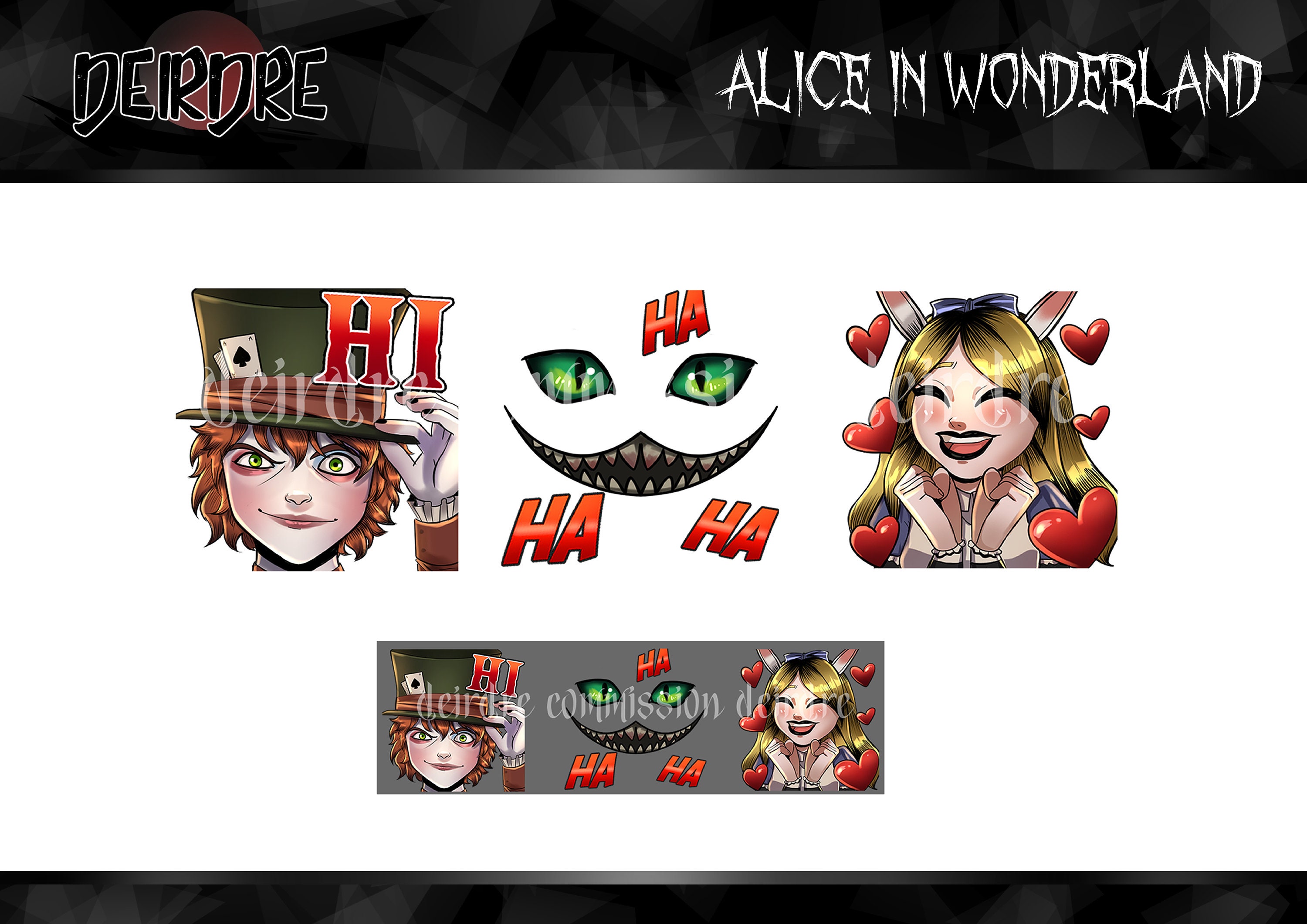 Emote TWITCH Alice in Wonderland