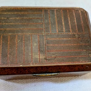 Scatola di sigarette vintage Marcovitch in bianco e nero